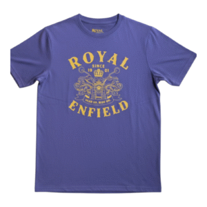 Royal Enfield Gear Up Ride On Purple T-shirt